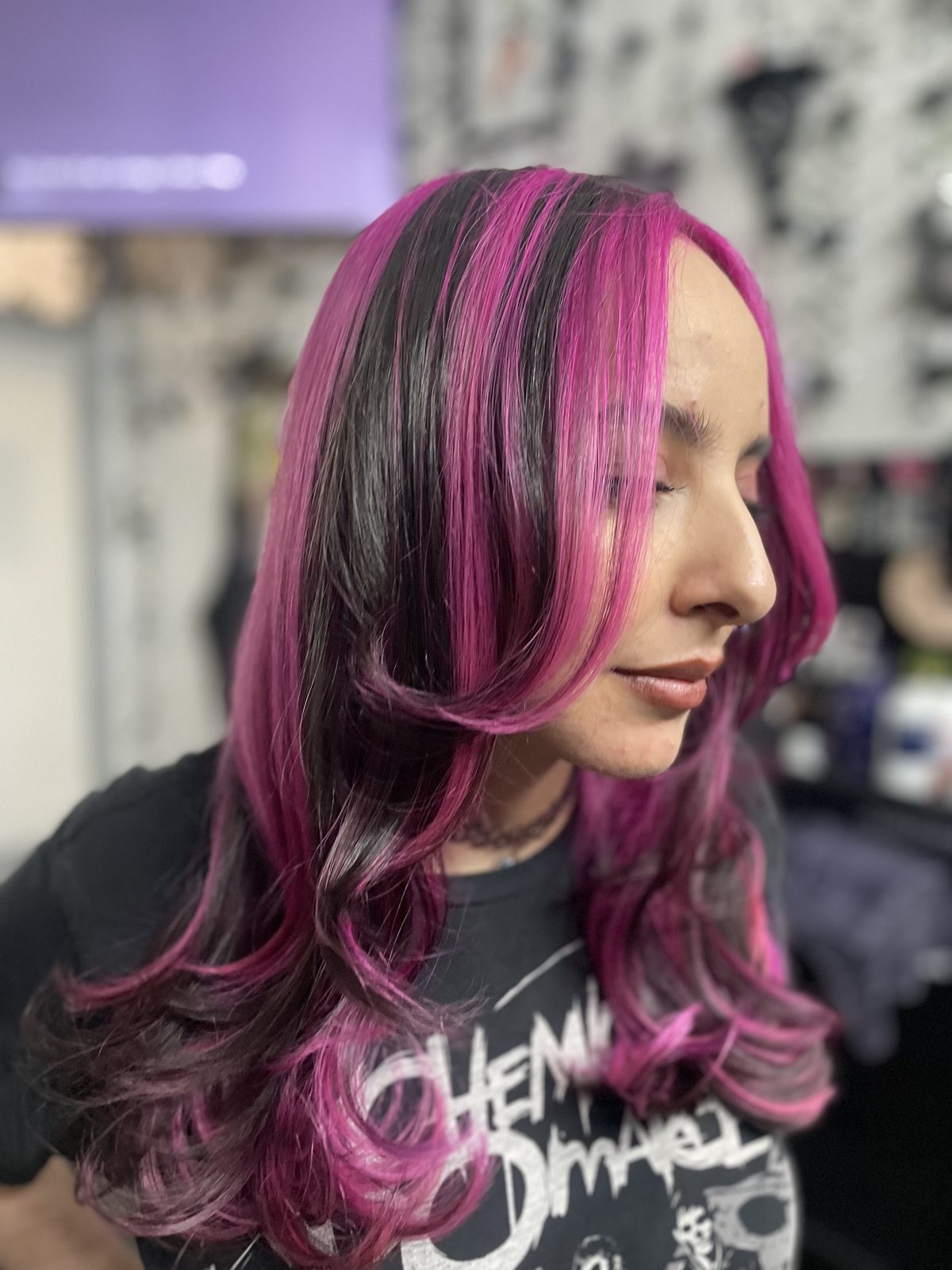 Balayage & vivid colour by Becky at Heads Will Roll, Hollywood — look 6