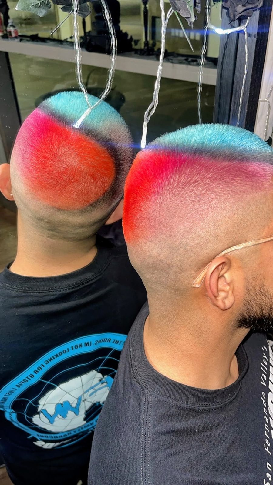 Vivid colour & mullets by Jazz at Heads Will Roll, Hollywood — look 2