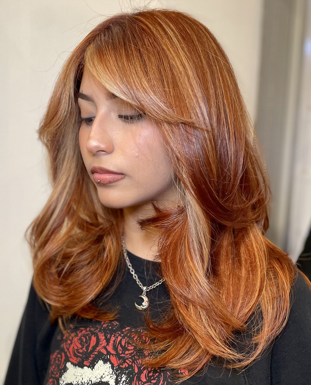 Balayage & vivid colour by Becky at Heads Will Roll, Hollywood — look 1